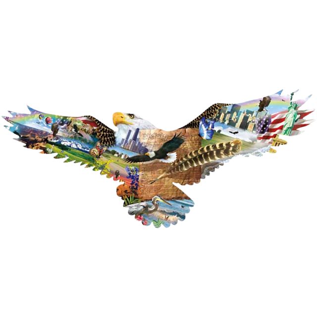 As the Eagle Flies - Shaped Jigsaw Puzzle