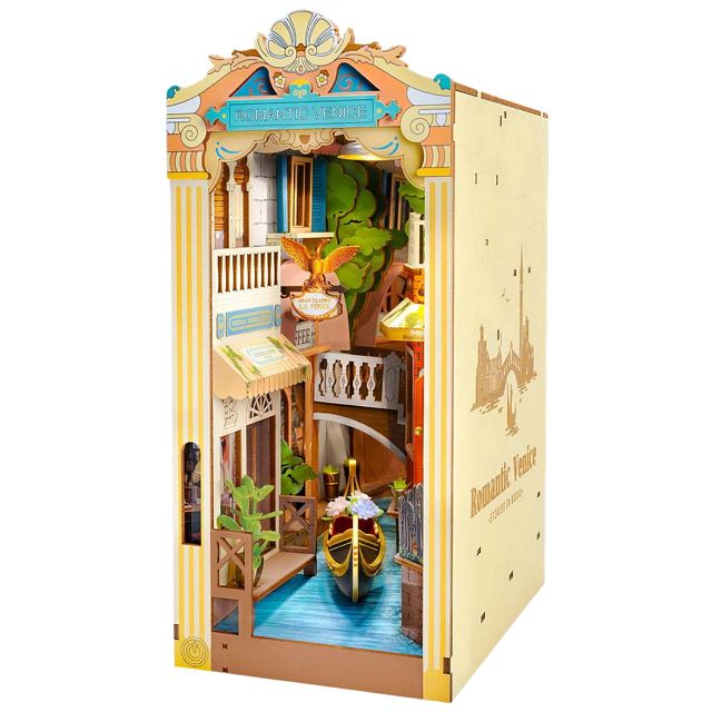 Rolife DIY Book Nook Shelf Insert (Bookend) - Romantic Venice