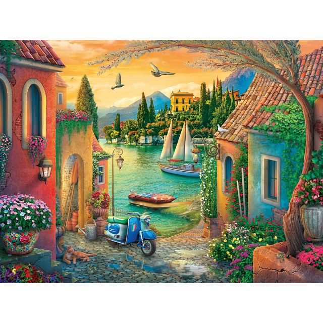European Villa Views - Large Piece Format