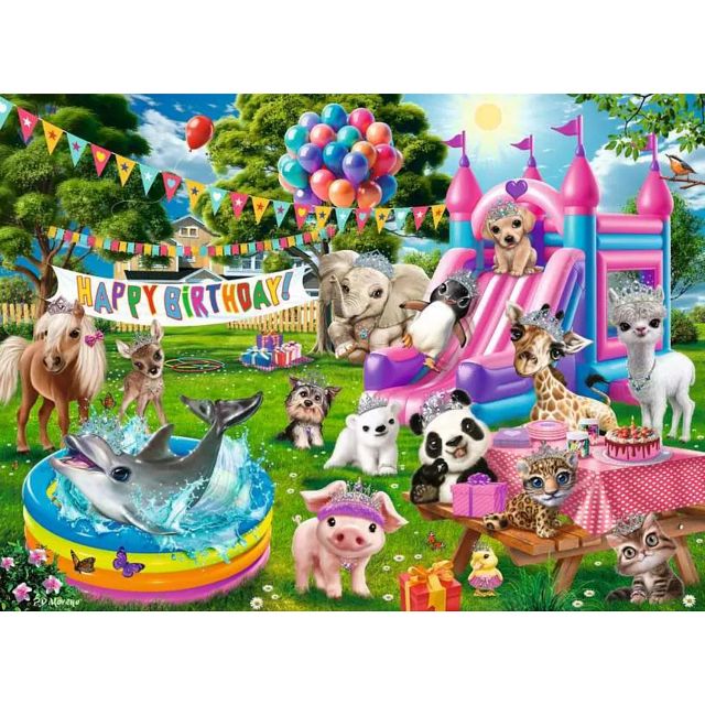 Tiara Birthday Party - 100 XXL Pieces