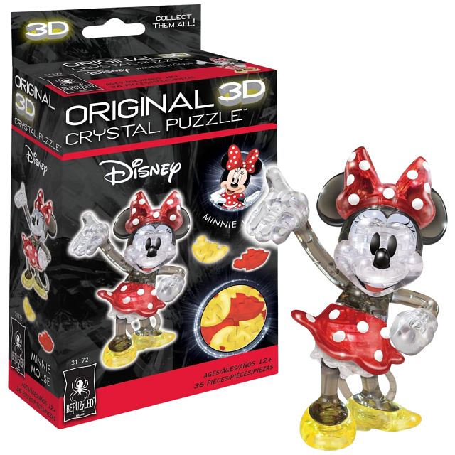 3D Crystal Puzzle - Minnie Mouse (Multi-Color) | 3D Crystal