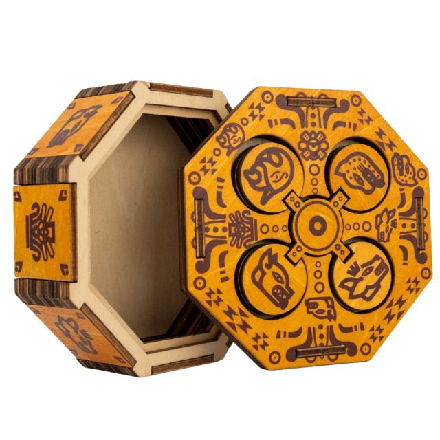 Aztec Family Chest | Wooden Puzzle Boxes | Puzzle Master Inc