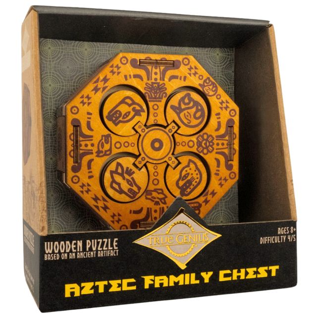 Aztec Family Chest | Wooden Puzzle Boxes | Puzzle Master Inc