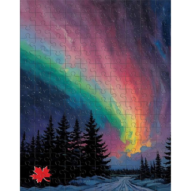 Mini Travel Puzzle - Northern Lights