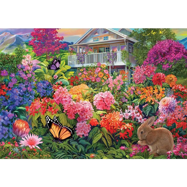 Connecting Pieces: Bunny Garden - 104 Piece Puzzle