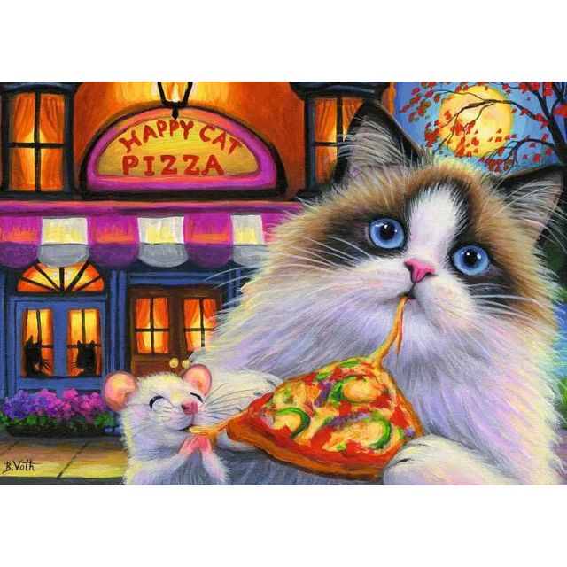 Happy Cat Pizza - 35 XXL Pieces