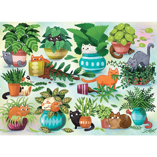 Cats vs. Plants - Large Piece
