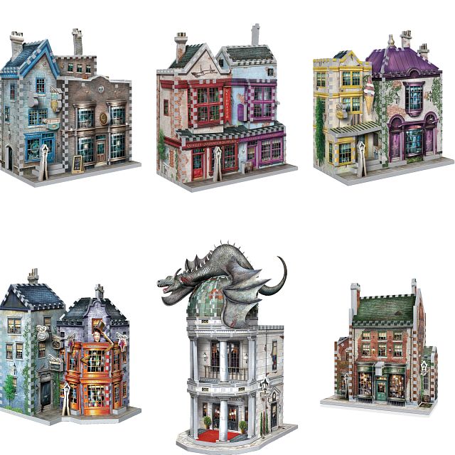 Harry Potter: Diagon Alley Street Bundle - Wrebbit 3D Jigsaw