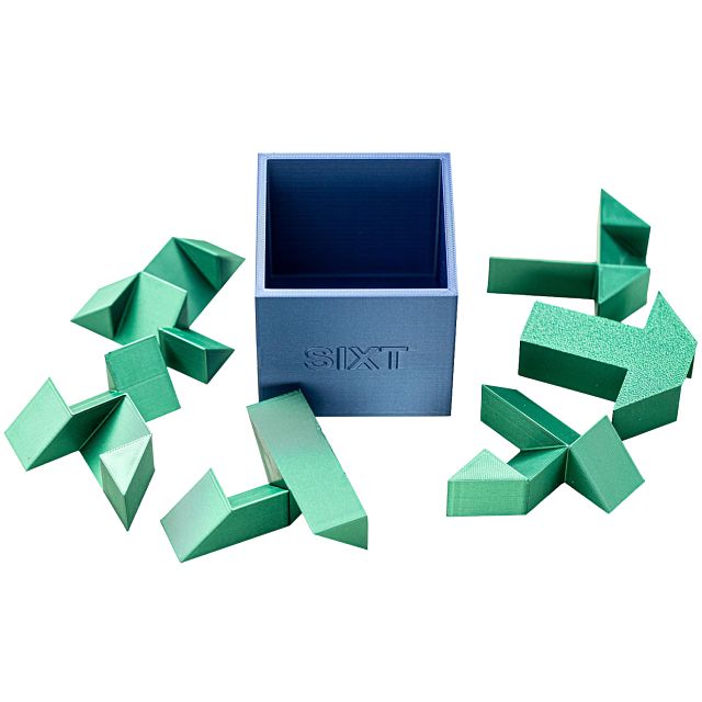 SIXT Packing Puzzle | 3D Printed Puzzles | Puzzle Master Inc