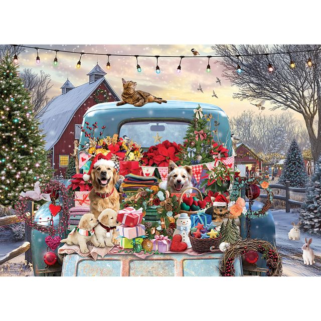 Country Truck in Winter - Large Piece