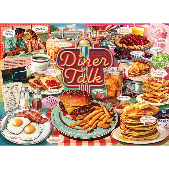 Diner Talk - Large Piece