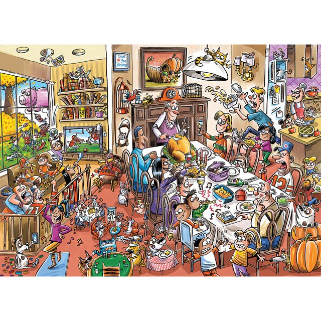 Thanksgiving Togetherness - Family Pieces Puzzle