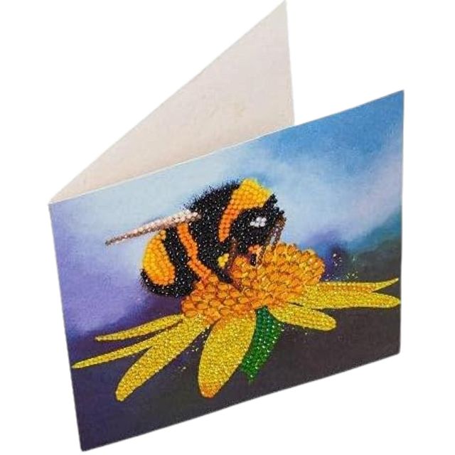 D.I.Y Crystal Art Card Kit - Bumblebee