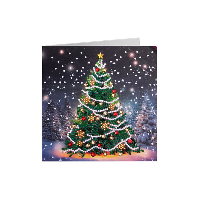 D.I.Y Crystal Art Card Kit - Festive Fir