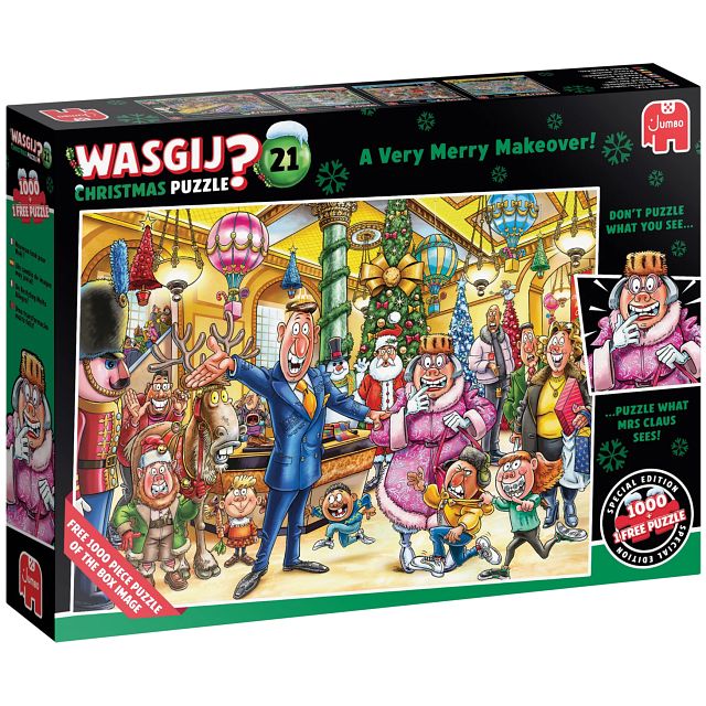 Wasgij Christmas #21 - A Very Merry Makeover -2 x1000 pc puzzles