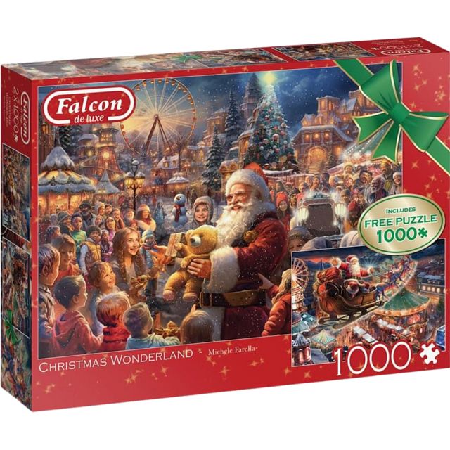 Falcon De Luxe - Christmas Wonderland -2 x1000 pc puzzles