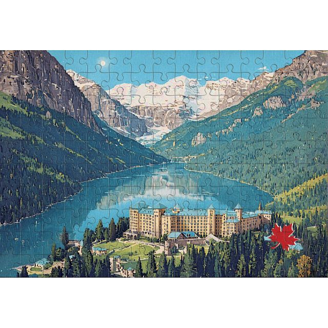 Mini Travel Puzzle - Lake Louise: Banff National Park