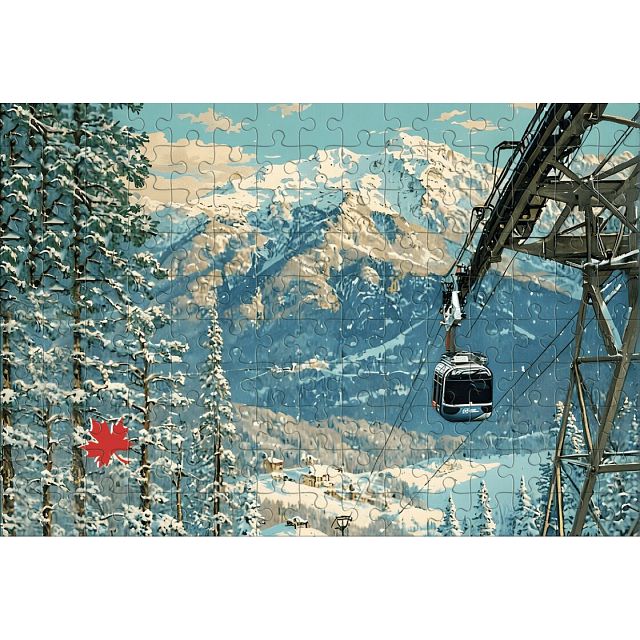 Mini Travel Puzzle - Banff Gondola, Banff National Park