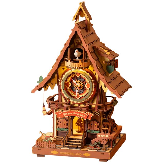 ROKR DIY Wooden Mechanical Model - Cuckoo Clock
