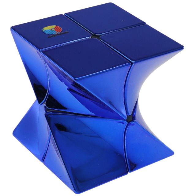 Galaxy Twisted 2x2 Cube - Metallized Blue Body