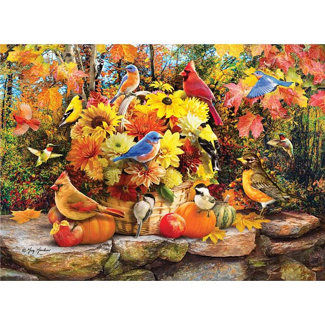 Fall Birds - Large Piece Family Puzzle