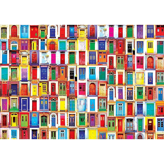 Collage of Ancient Colorful Doors from Around the World - Kodak