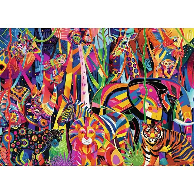 Jeweled Jungle - Large Piece Format
