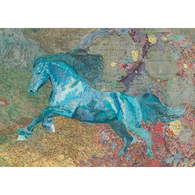 Map Art: Map Horse