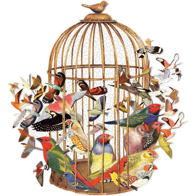 Bouquet of Birds - 750 Piece Shaped Puzzle