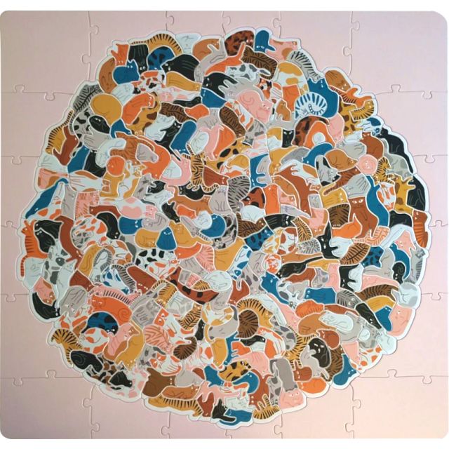 299 Cats (and a dog) - A Feline Cluster Jigsaw Puzzle