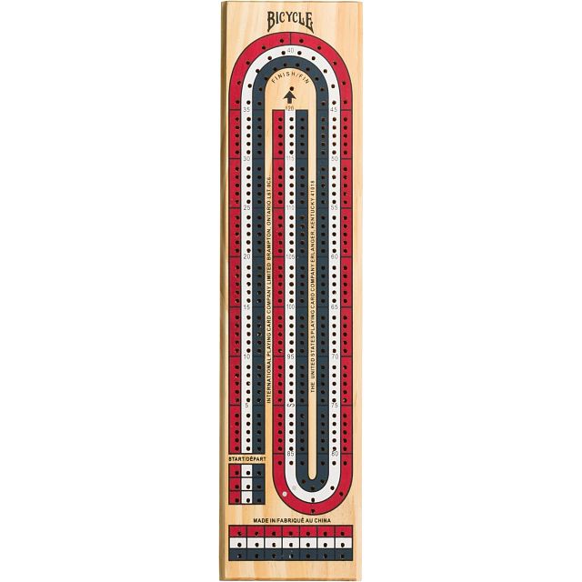 Bicycle: 3 Track Cribbage Board