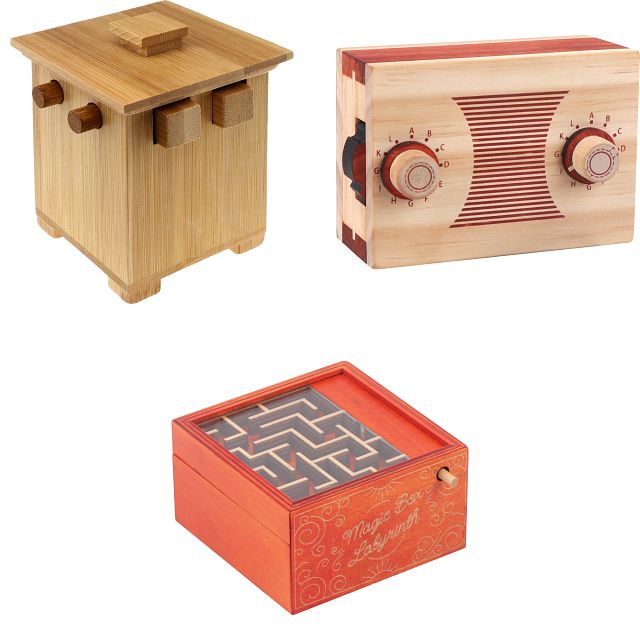 Wooden Puzzle Box Bundle