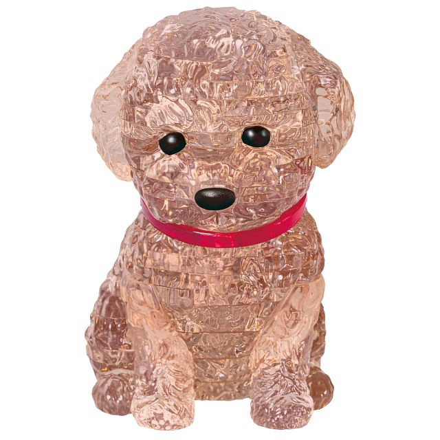 3D Crystal Puzzle - Poodle (Red)