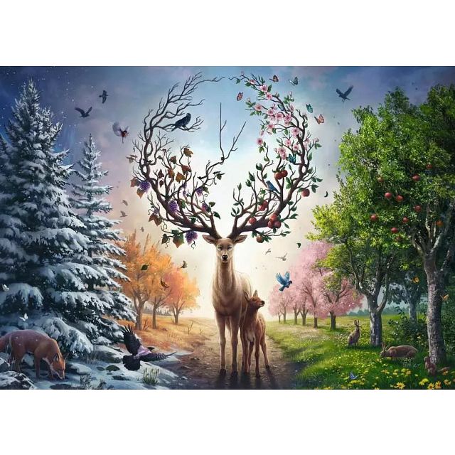 Deer at Day and Night