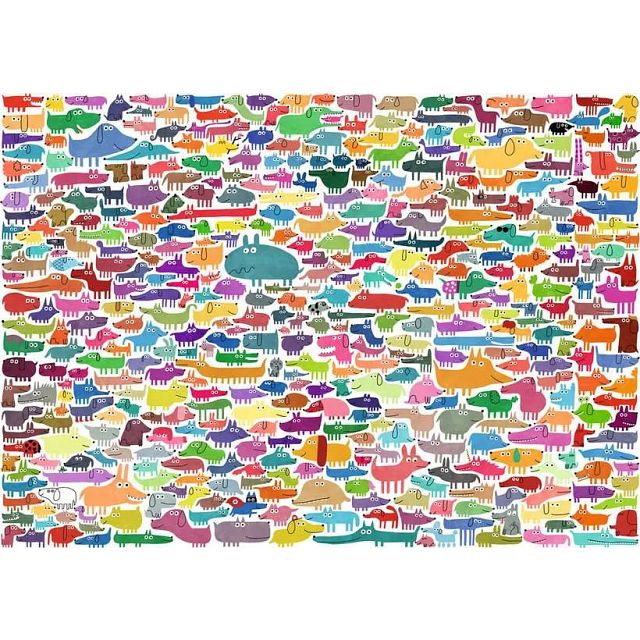 387 Dogs & One Cat - Large Piece Format