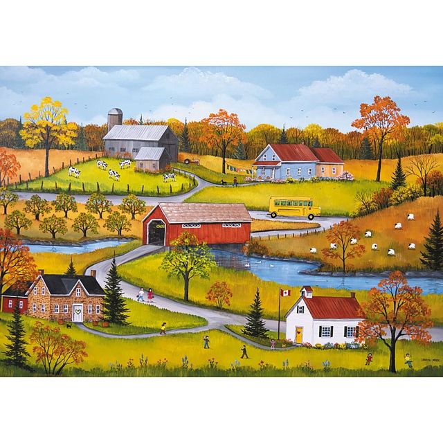 The Yellow Bus - 1000 Piece Jigsaw Puzzle