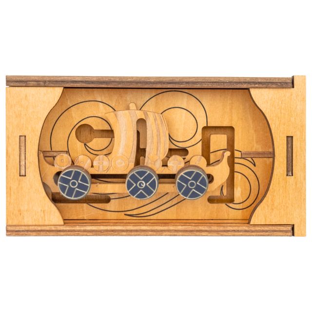 Nordic Longship - Wooden Secret Puzzle Gift Box
