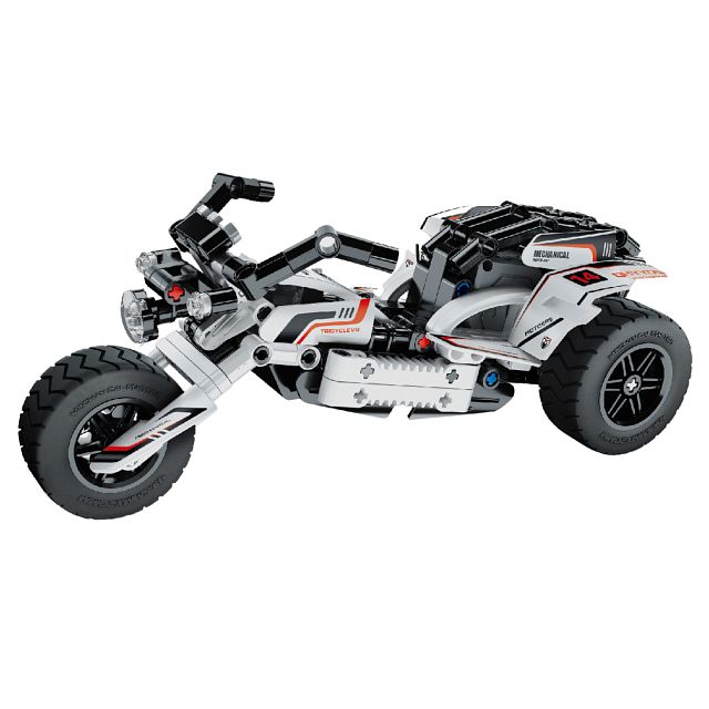 Mechanical Master: Building Blocks - Pull-Back Motorbike