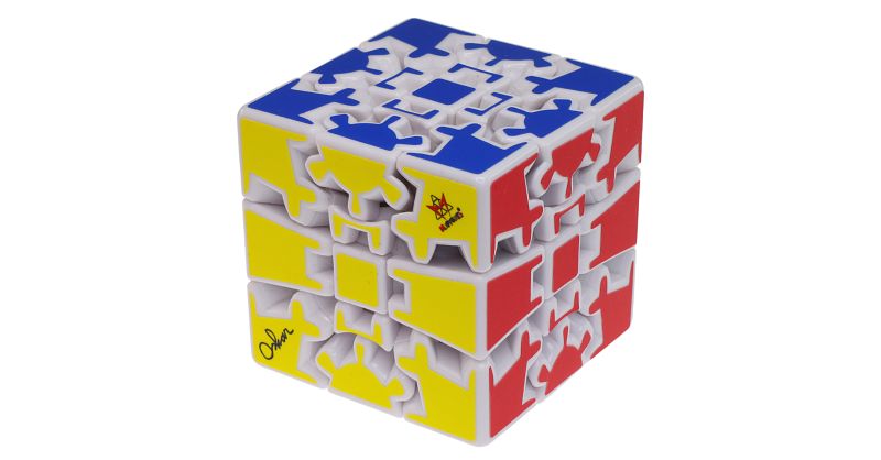 Gear Cube Extreme - White | Meffert's Rotational Puzzles | Puzzle