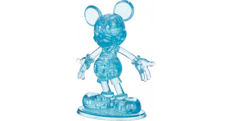 3D Crystal Puzzle - Mickey Mouse (Blue) | 3D Crystal Puzzles | Puzzle ...
