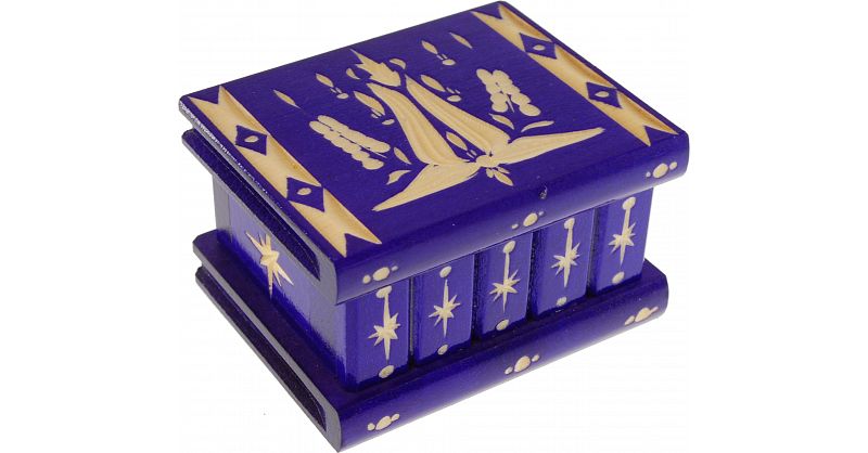 Romanian Puzzle Box - Small Dark Purple | Istvan Bondi | Puzzle