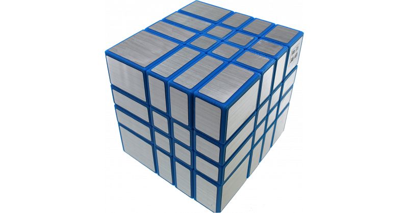 Mirror 4x4x4 Cube - Blue Body with Silver Label (Lee Mod) | Rubik's ...