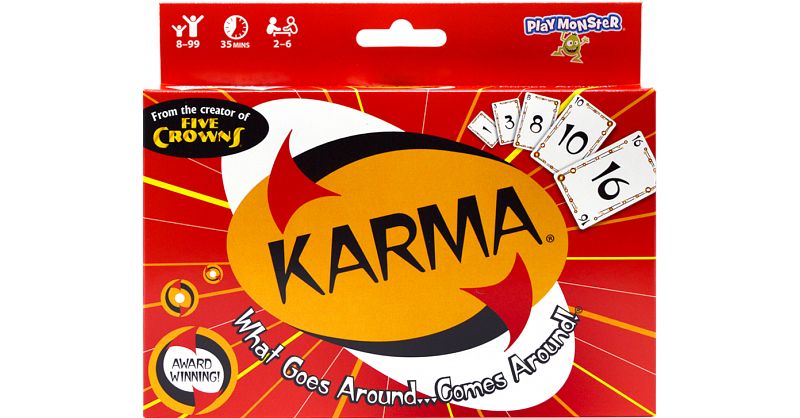 PlayMonster KARMA Card Game - Multi-Player Kids Card Game, Screen-Free, Ages 8+, Model 9100, Travel-Friendly, Colorful Design