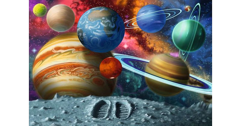 Stepping Into Space - Super Sized Floor Puzzle | Jigsaws | Puzzle ...
