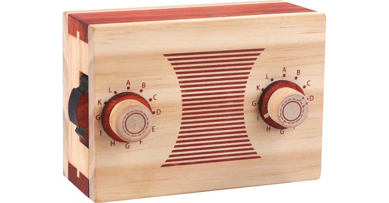 Radio - Secret Opening Box | Wooden Puzzle Boxes | Puzzle Master Inc