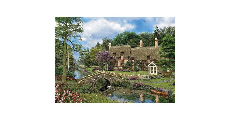 Cobble Walk Cottage - Large Piece Jigsaw Puzzle | 500-749 Pieces ...
